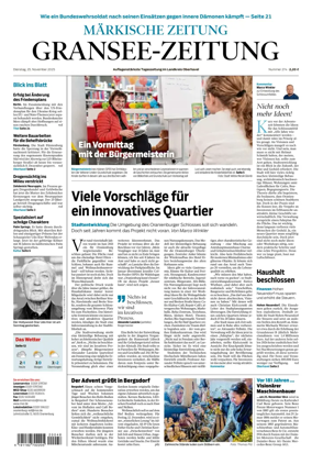 Cover of Gransee-Zeitung