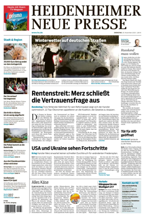 Cover of Heidenheimer Neue Presse
