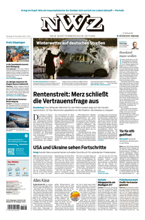 Cover of NWZ  (Göppinger Kreisnachrichten)