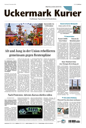 Cover of Prenzlauer Zeitung