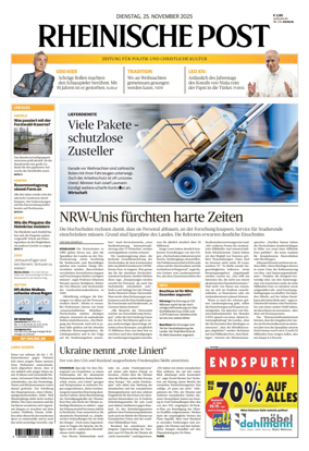 Cover of Rheinische Post Krefeld Kempen