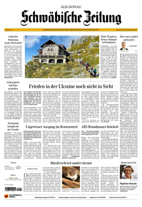 Cover of Schwaebische Zeitung (Alb-Donau)