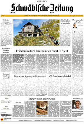 Cover of Schwaebische Zeitung (Biberach)