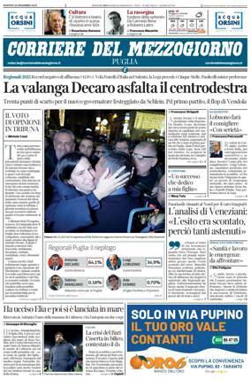 Cover of Corriere del Mezzogiorno (Puglia)