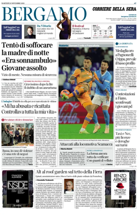 Cover of Corriere della Sera (Bergamo)