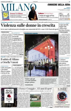 Cover of Corriere della Sera (Milano)