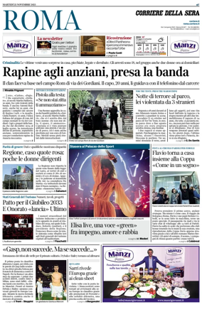 Cover of Corriere della Sera (Roma)