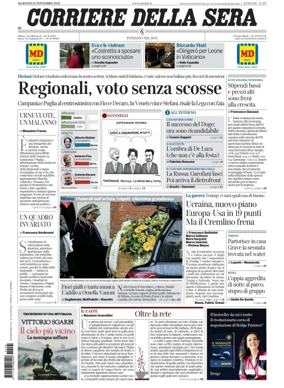 Cover of Corriere della Sera 