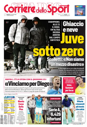Cover of Corriere dello Sport