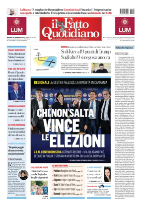 Cover of Il Fatto Quotidiano