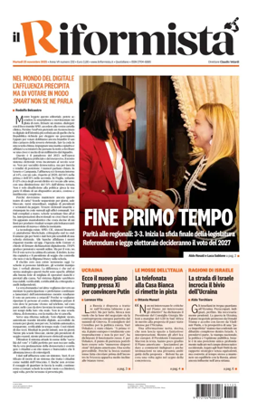 Cover of Il Riformista (Italy)