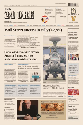 Cover of Il Sole 24 Ore