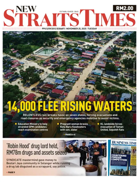 Cover of New Straits Times