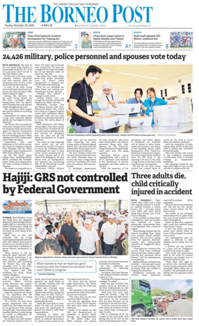 Cover of The Borneo Post (Sabah)