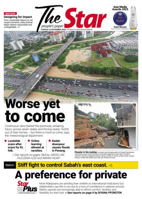 Cover of The Star Malaysia