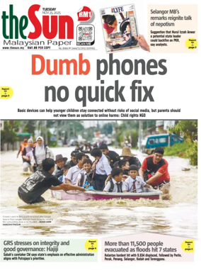 Cover of The Sun (Malaysia)