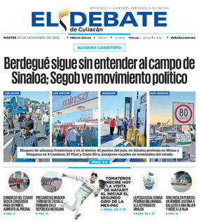 Cover of El Debate de Culiacán