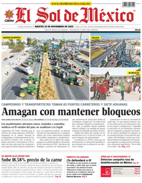 Cover of El Sol de Mexico