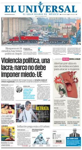 Cover of El Universal