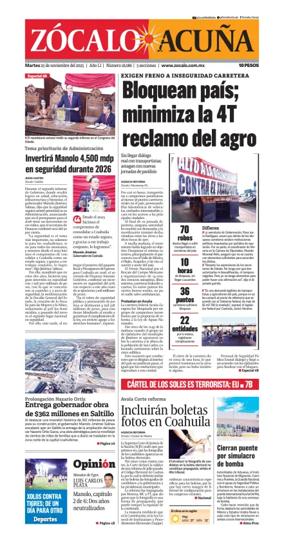 Cover of Zócalo Acuña