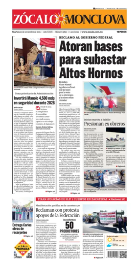 Cover of Zócalo Monclova