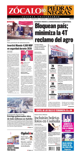 Cover of Zócalo Piedras Negras