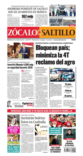 Cover of Zócalo Saltillo