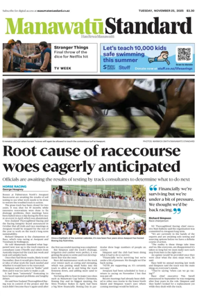 Cover of Manawatu Standard