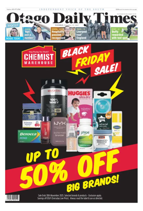 Cover of Otago Daily Times