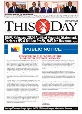 Cover of THISDAY