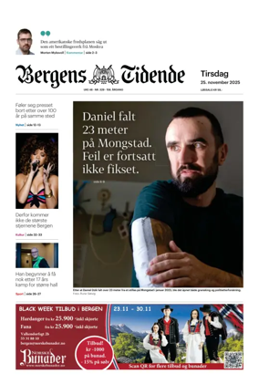 Cover of Bergens Tidende