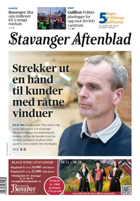Cover of Stavanger Aftenblad