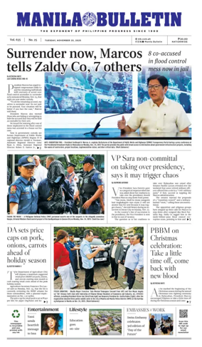 Cover of Manila Bulletin
