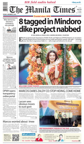 Cover of Manila Times