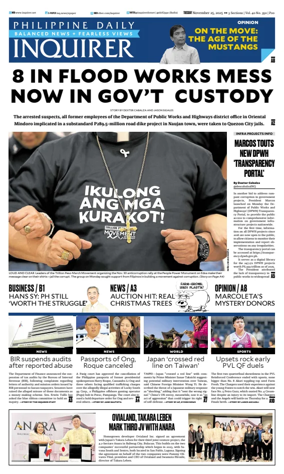 Cover of Philippine Daily Inquirer