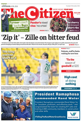Cover of The Citizen (KZN)