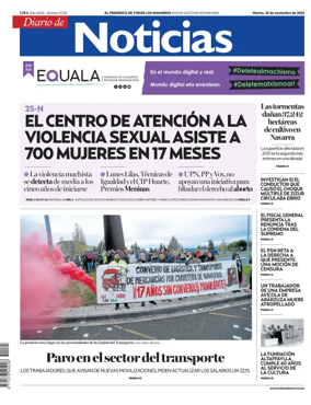 Cover of Diario de Noticias (Spain)