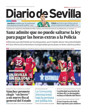 Cover of Diario de Sevilla