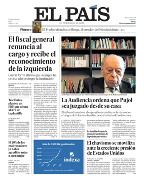 Cover of El País (Galicia)