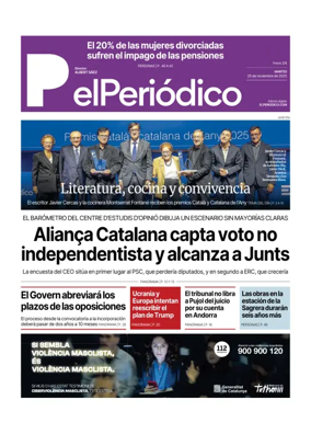 Cover of El Periódico de Catalunya (Castellano)