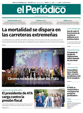 Cover of El Periódico Extremadura