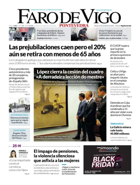 Cover of Faro de Vigo (Pontevedra)