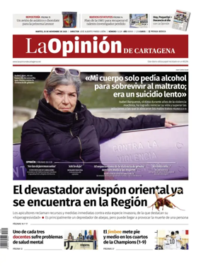 Cover of La Opinion de Murcia (Cartagena)
