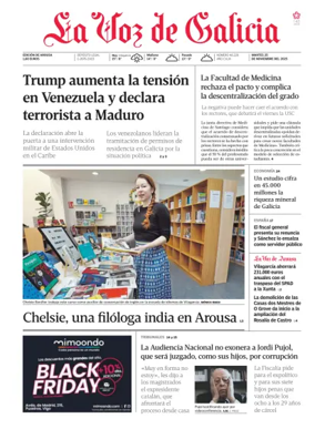 Cover of La Voz de Galicia (Arousa)