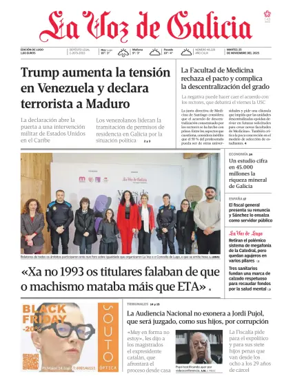 Cover of La Voz de Galicia (Lugo)