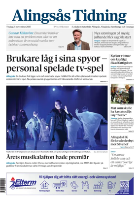 Cover of Alingsås Tidning
