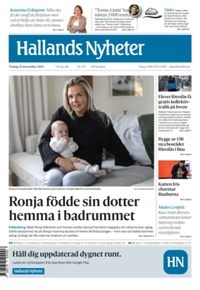 Cover of Hallands Nyheter