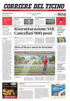 Cover of Corriere del Ticino