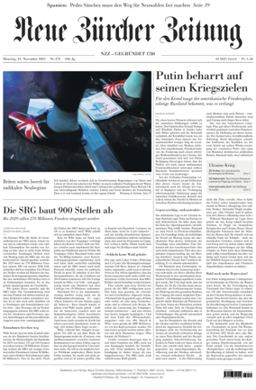 Cover of Neue Zürcher Zeitung