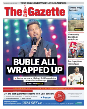 Cover of Blackpool Gazette